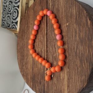 B1925 ambrosia melt orange Creamsicle bracelet